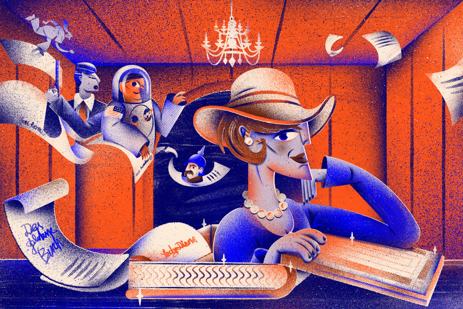 Yvonne Alon – Editorialillustration zum Thema Hamburger Rathaus