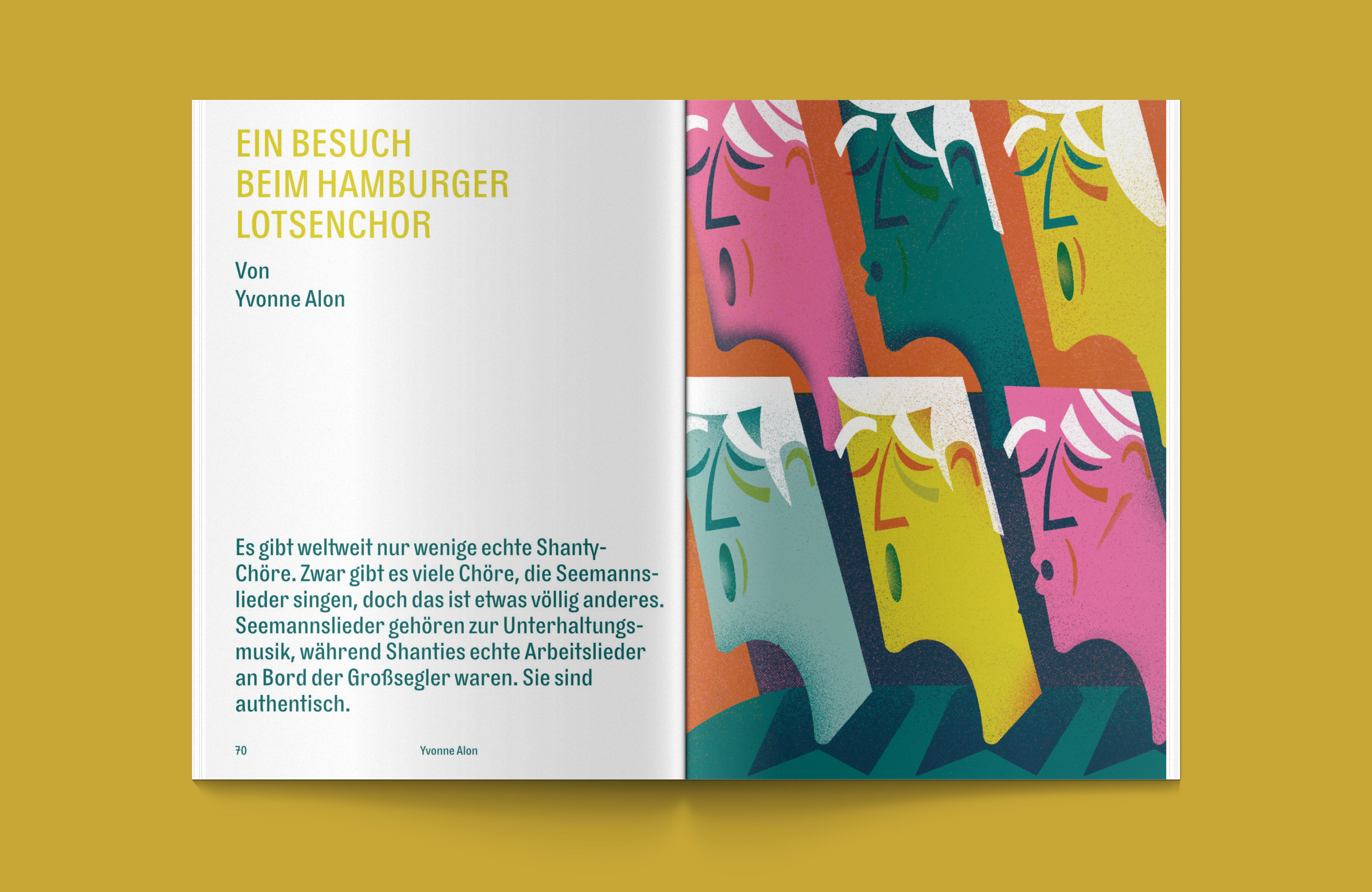 Yvonne Alon – Illustrationsreportage für das Literaturfestival Hamburg liest die Elbe