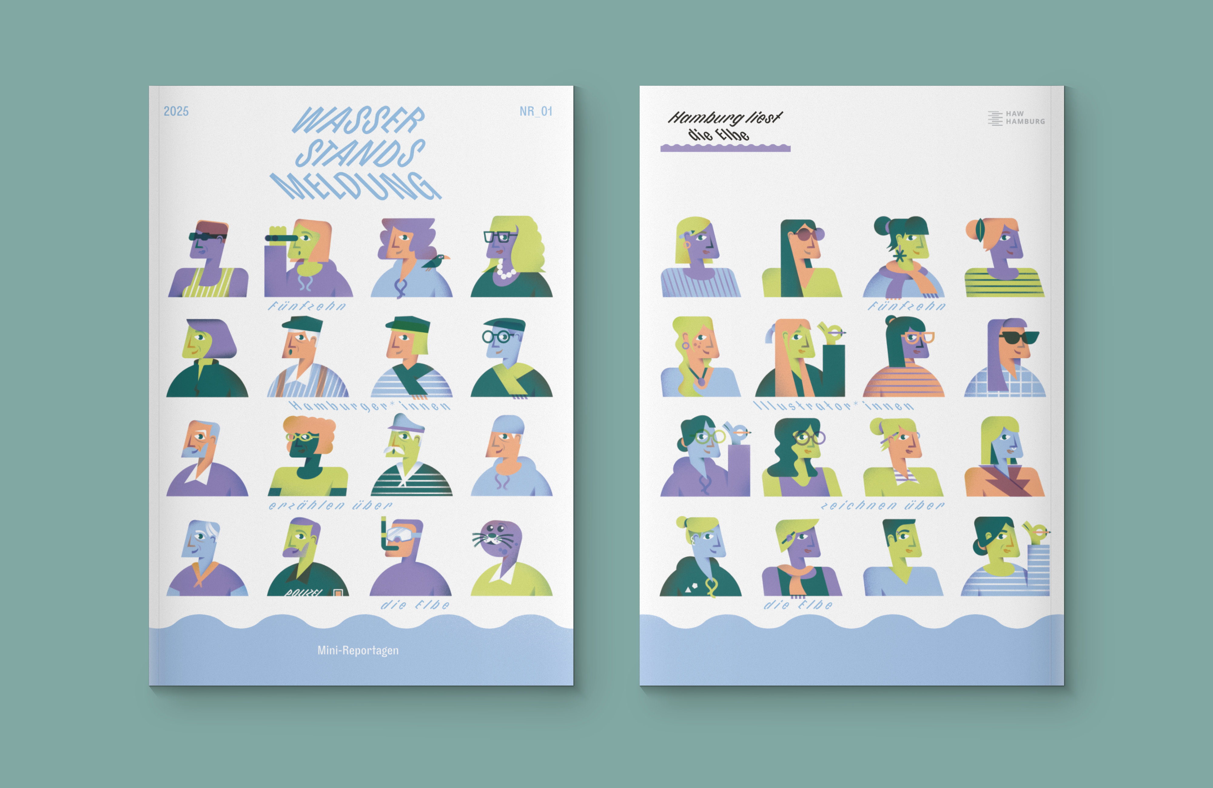 Yvonne Alon – Coverillustration zum Comicbuch Wasserstandsmeldung