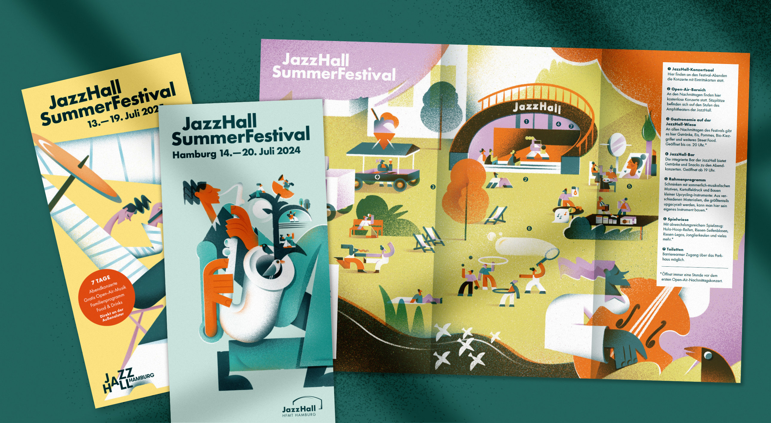 Yvonne Alon – JazzHall Summerfestival Flyer Illustration