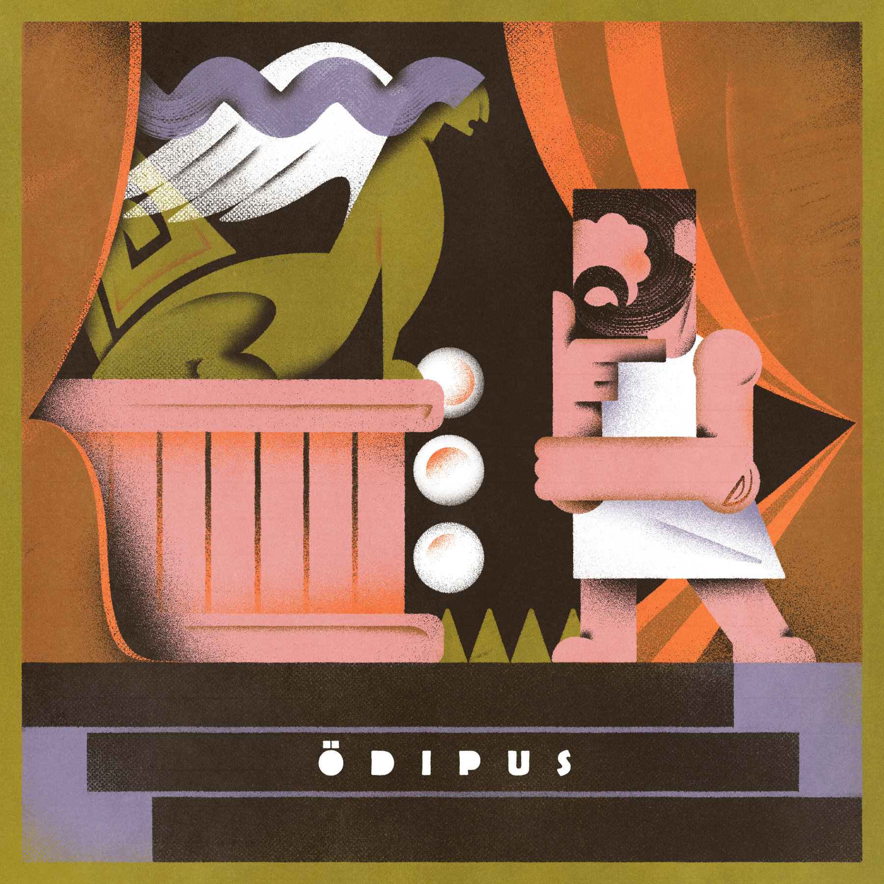 Yvonne Alon – Illustration zum Theaterstück Antropolis