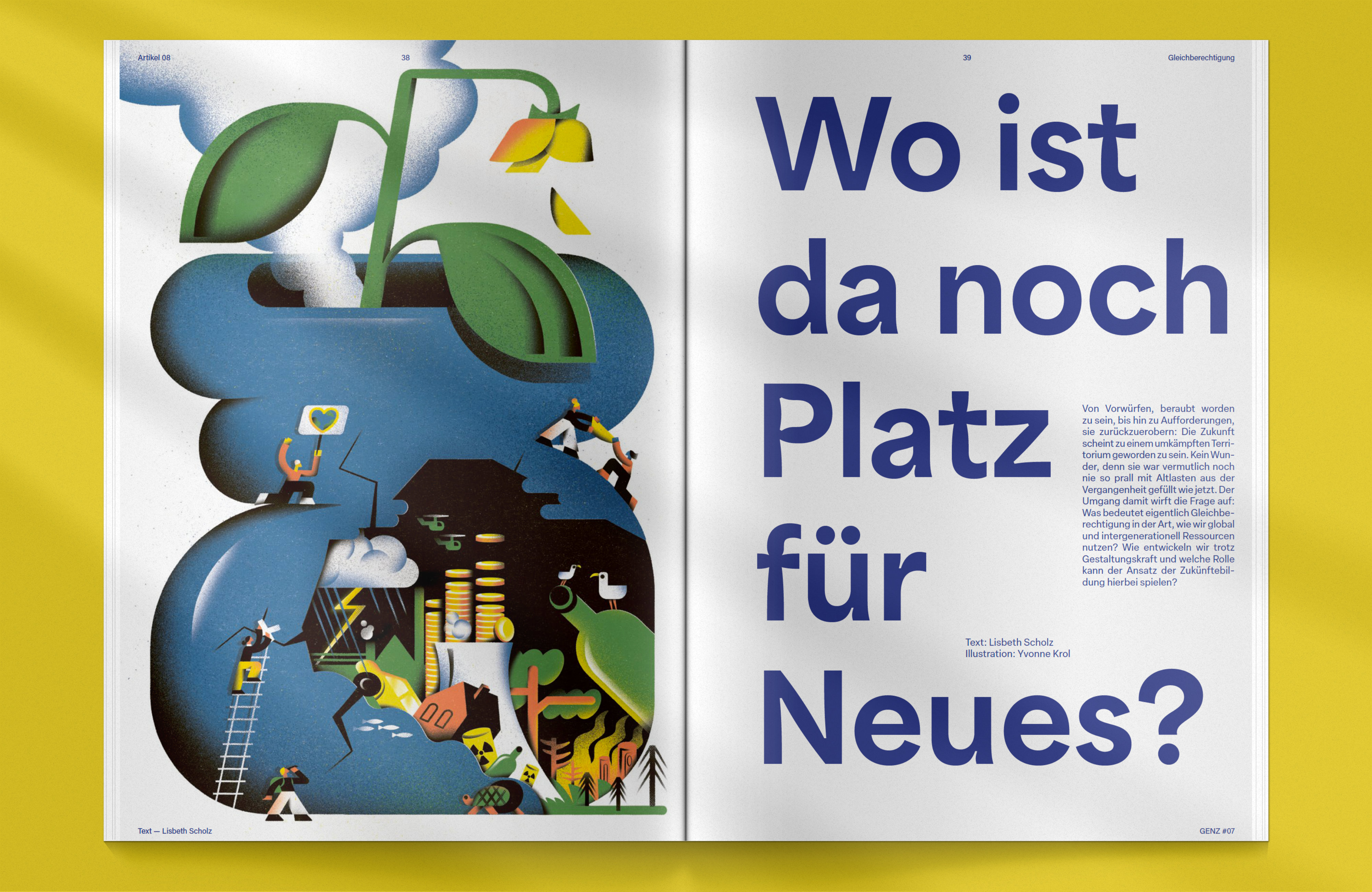 Yvonne Alon – Editorial Illustration zum Thema Altlasten