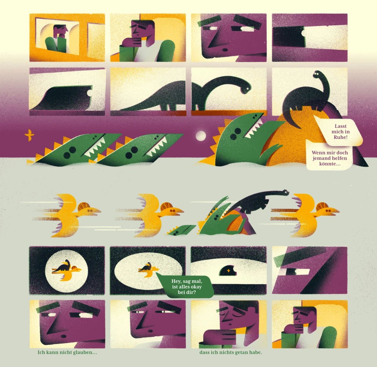Yvonne Alon &ndash; Illustration zur Zivilcourage